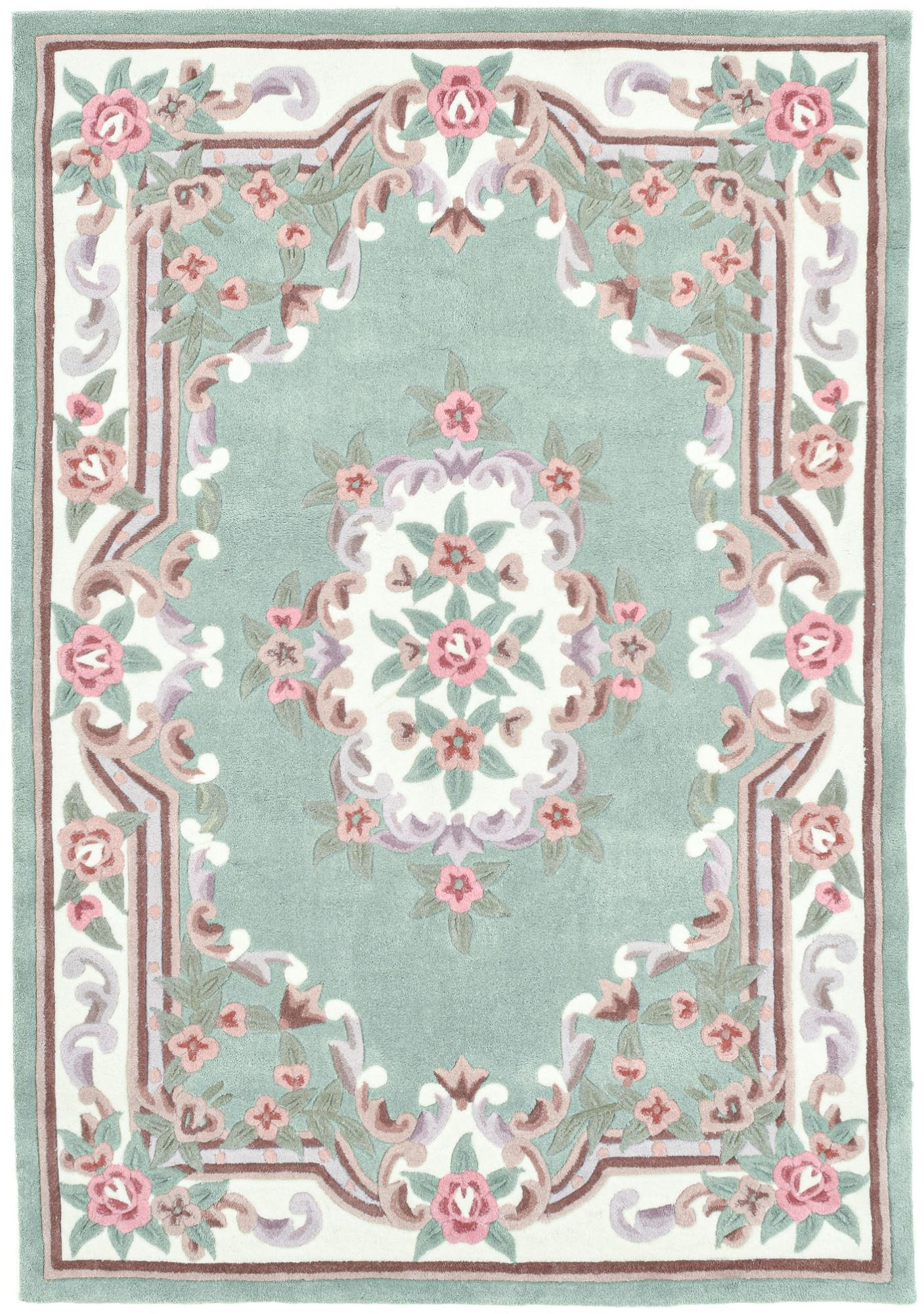 Theko Handtuftteppich Grün 190x290 cm