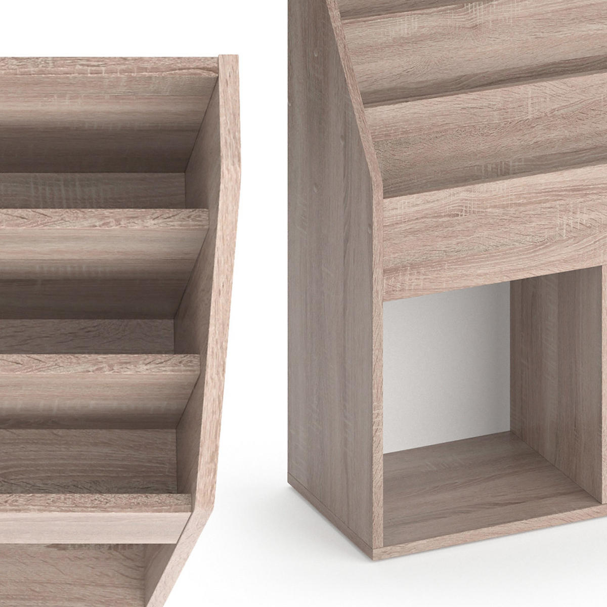 BÜCHERREGAL Luigi Sonoma 72 x 79 cm - Sonoma Eiche, Holzwerkstoff (72/79/30.7cm) - Vicco