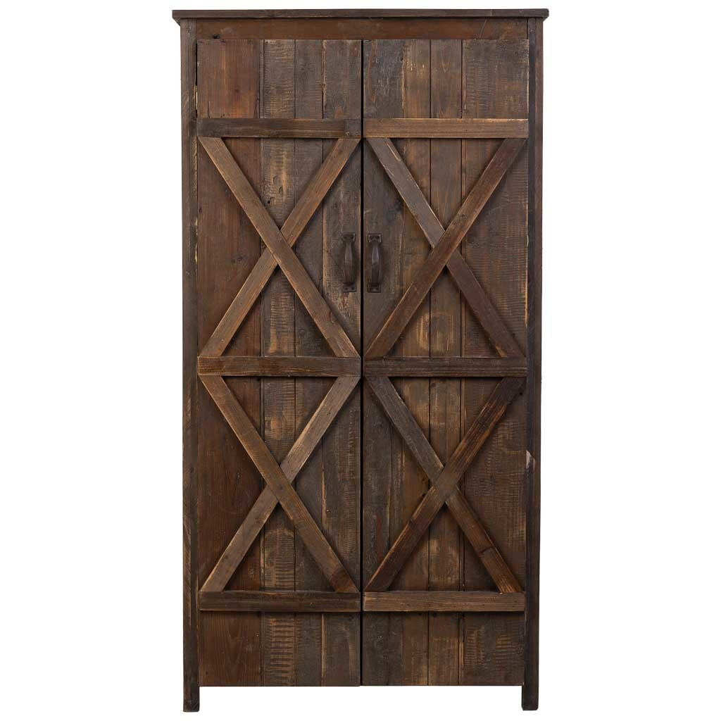 KLEIDERSCHRANK 78x40x148 cm Braun - Braun, Holz (78/148/40cm) - Wanderlust