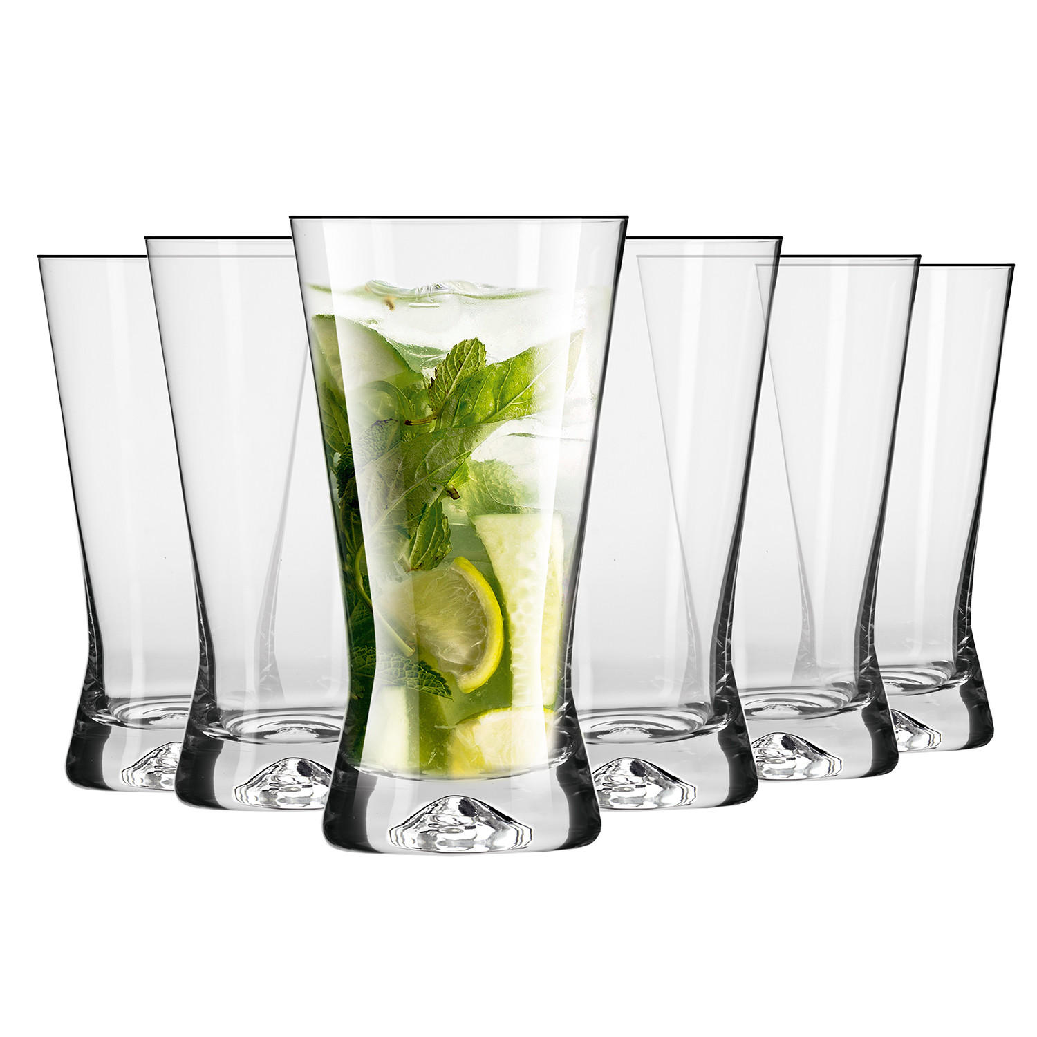 WASSERGLÄSER X-Line, 6er-Set, 360 ml - Transparent, Glas (0.36L) - Krosno Glass