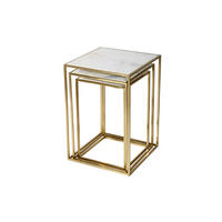 BEISTELLTISCH AVOLA Gold 46x46x66 cm - Goldfarben, Metall (46/46/66cm) - FURNLUX