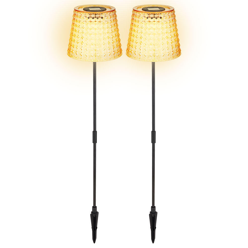 LED AUSSENLEUCHTE Kunststoff Schwarz 2er Set - Schwarz, Kunststoff (12.5/12.5/60cm) - Globo Lighting