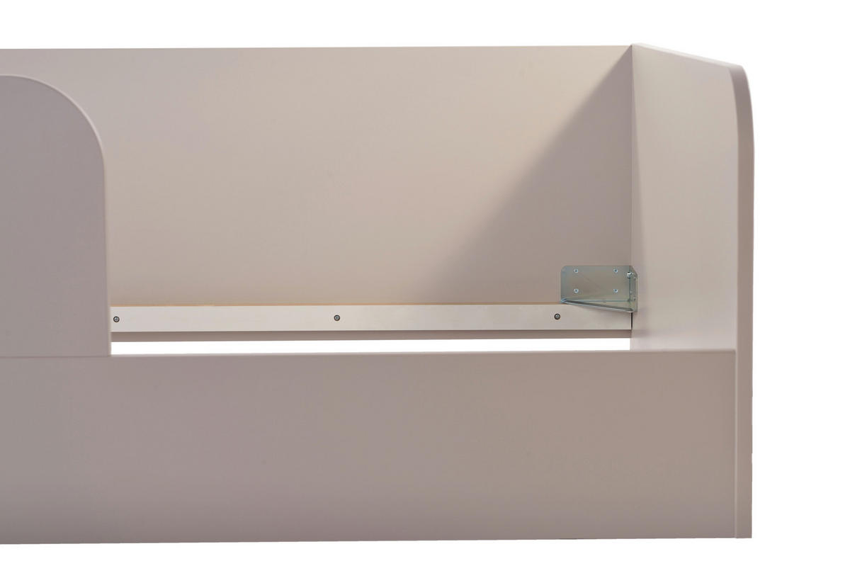 BODENBETT Essentials 90x200cm Cashmere - Hellbraun, Holzwerkstoff (90/200cm) - arthur berndt