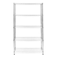 DRAHTREGAL 45cm x 120cm x 180cm - Silberfarben, Metall (120/180/45cm)
