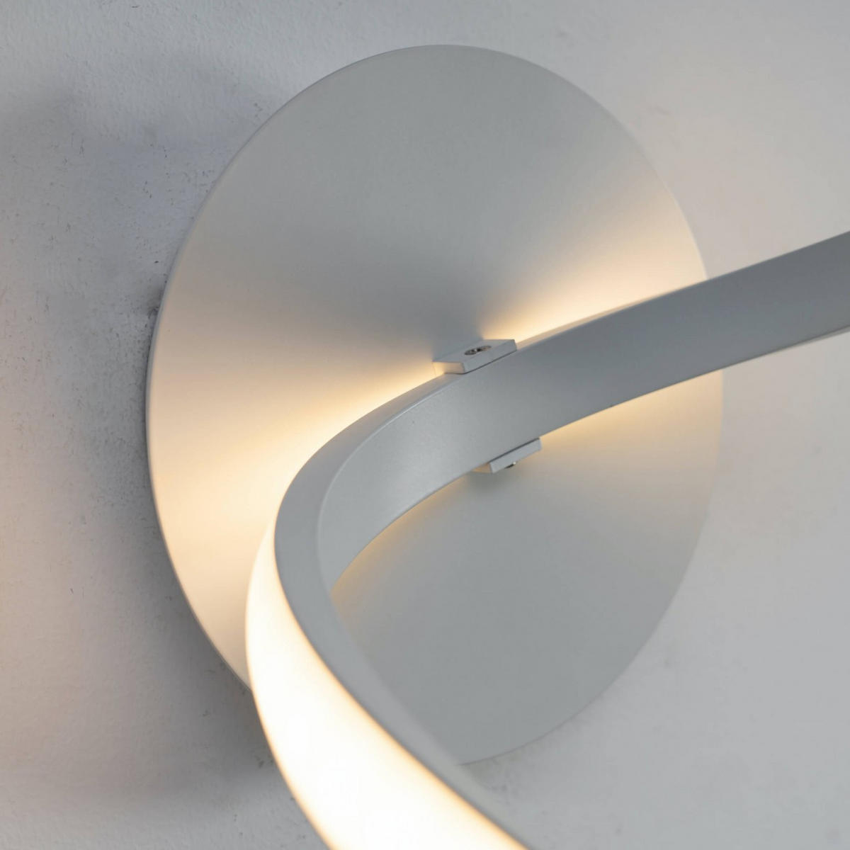 WANDLEUCHTE Vortex, Weiß, 35cm - Weiß, Metall (20/35/19cm) - KOSILUM