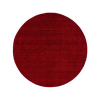 WOLLTEPPICH rund Jamal Rot ø 160 cm rund - Rot, Textil (160/160cm) - benuta Nest