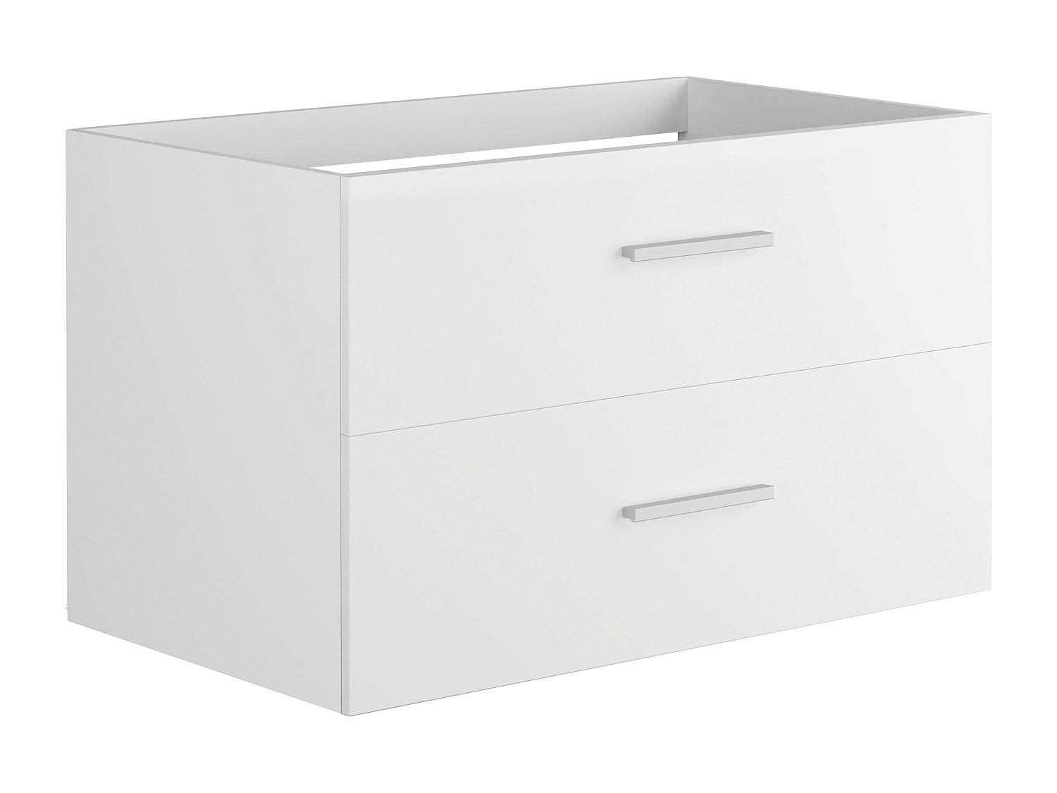 WASCHBECKENUNTERSCHRANK - 80 cm x 45 cm - holz - weiß Kayla - Weiß, Holz (80/47/45cm) - Vente-Unique
