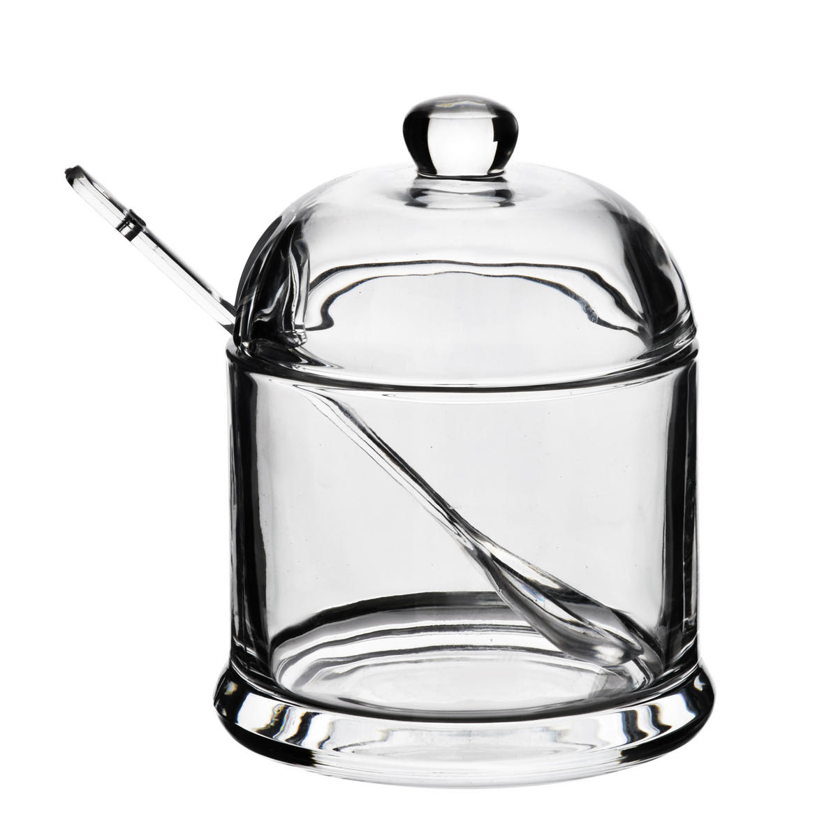 ZUCKERDOSE Modern Kitchen Transparent 8,8x9,5xh12 cm Glas - Transparent, Glas (8.8/12cm) - Mondex