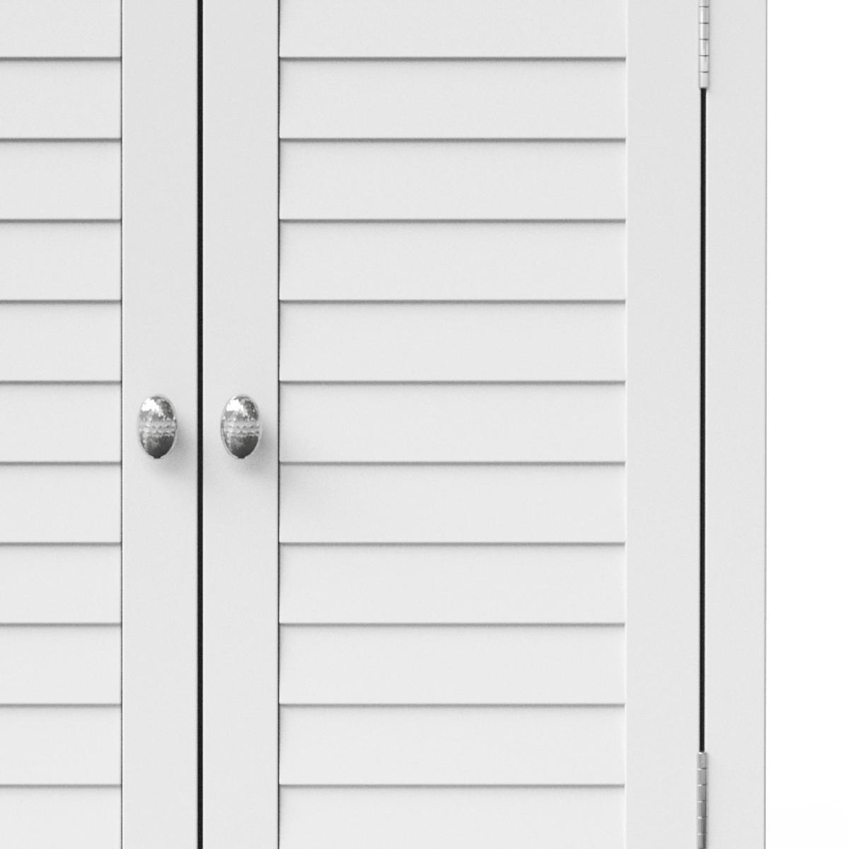 HÄNGESCHRANK mit Einlegeboden, Weiß, 61cm - Anthrazit/Weiß, Holzwerkstoff/Metall (17.8/61/61cm) - Teamson Home