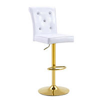 ESSZIMMERSTUHL 2er-Set PVC White mit Krokodil-Optik - Weiß, Metall (42/125/55cm) - Meubliv