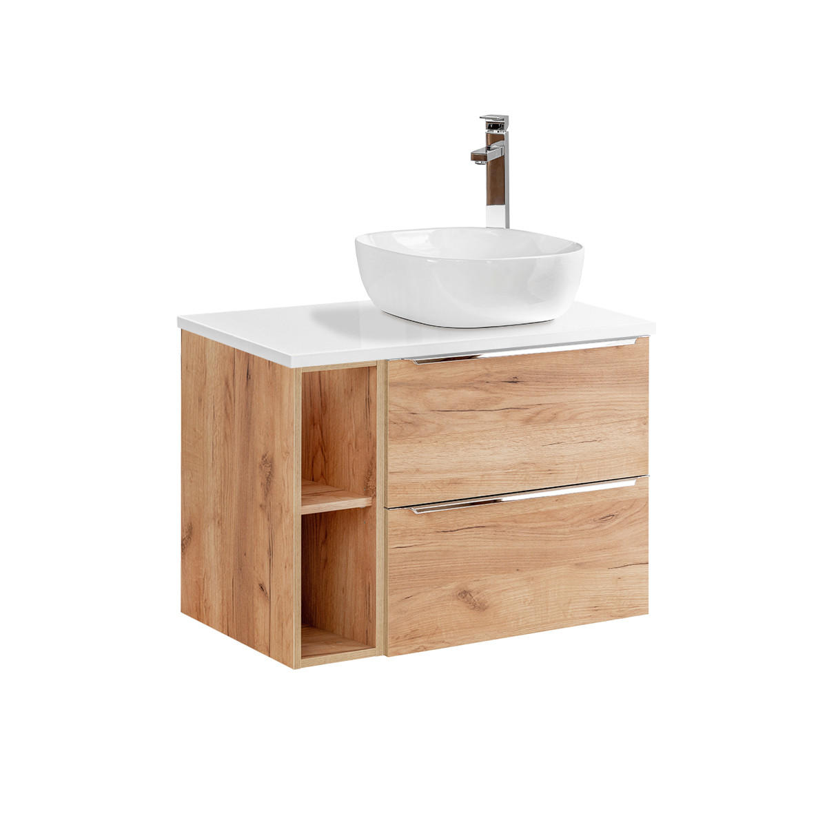 WASCHTISCH 80.4cm April Holz - Braun, Holzwerkstoff (80.4/59/46cm) - Petits-meubles