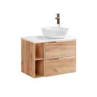 WASCHTISCH 80.4cm April Holz - Braun, Holzwerkstoff (80.4/59/46cm) - Petits-meubles