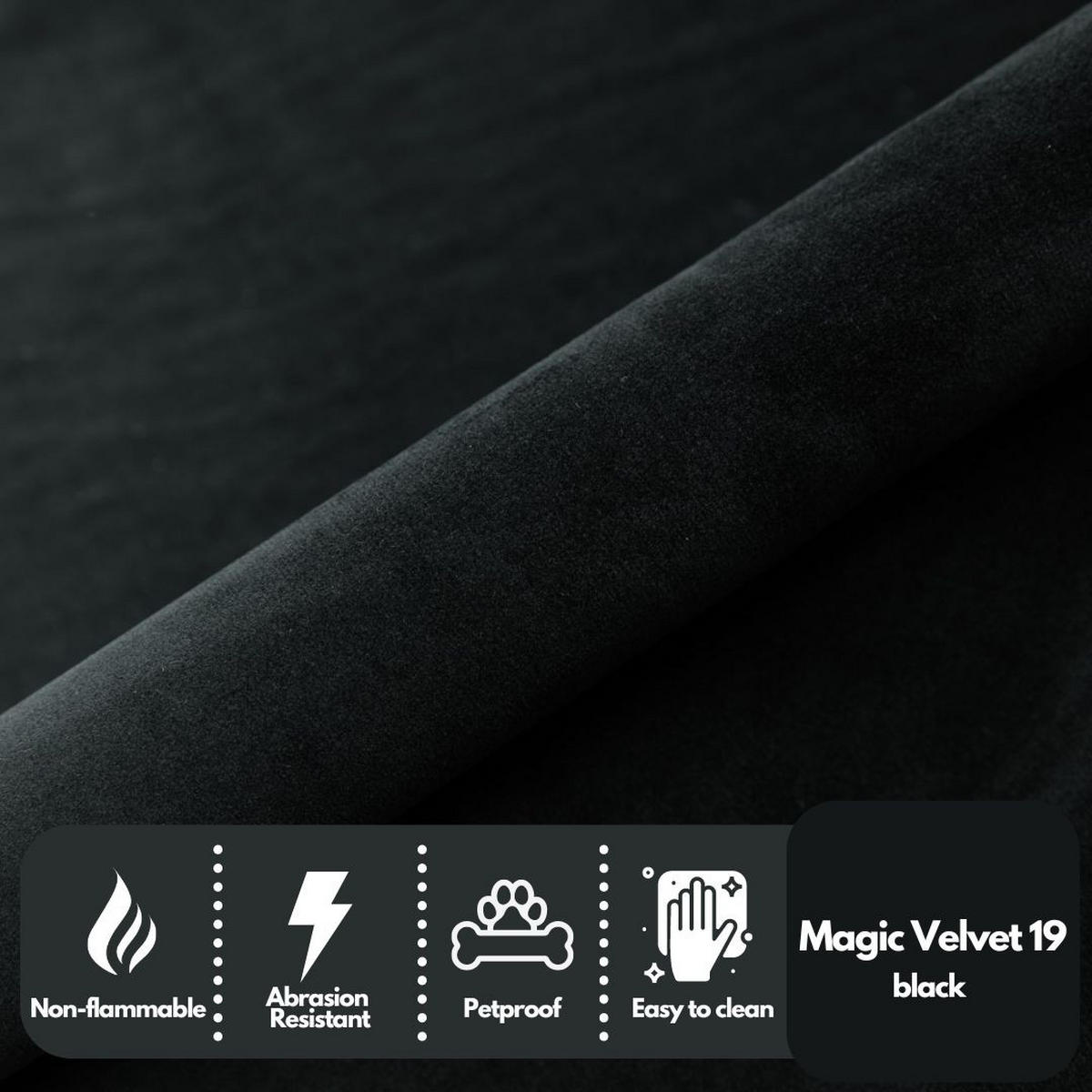 BOXSPRINGBETT Avelio mit Bettkasten, Schwarz Samt 160x200 cm – inkl. H3 Matratze und Topper - Schwarz, Holzwerkstoff/Kunststoff (160/200cm) - WFL GROUP