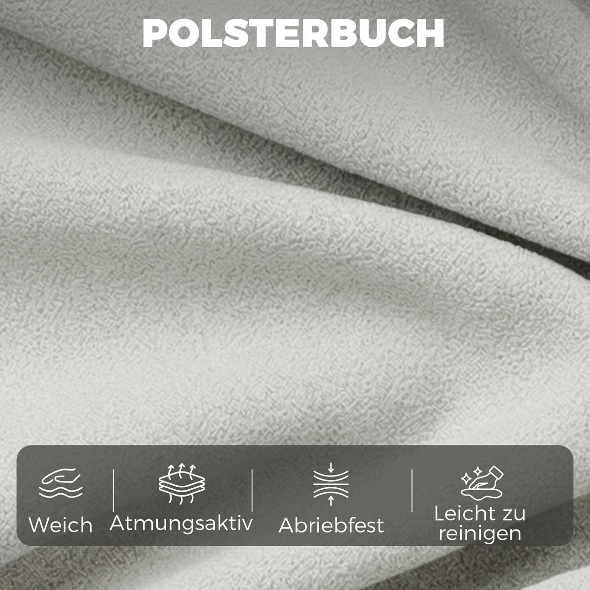 2-SITZER-SOFA Kunstleder Grau - Schwarz/Grau, Kunststoff (85/78/146cm) - HOMCOM