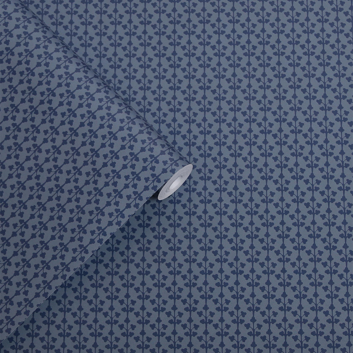 VLIESTAPETE Seaham Midnight Blue | Dunkelblau | Linienmuster mit Blättern | 10mx52cm - Blau, Papier/Kunststoff (52/1000cm) - Graham & Brown