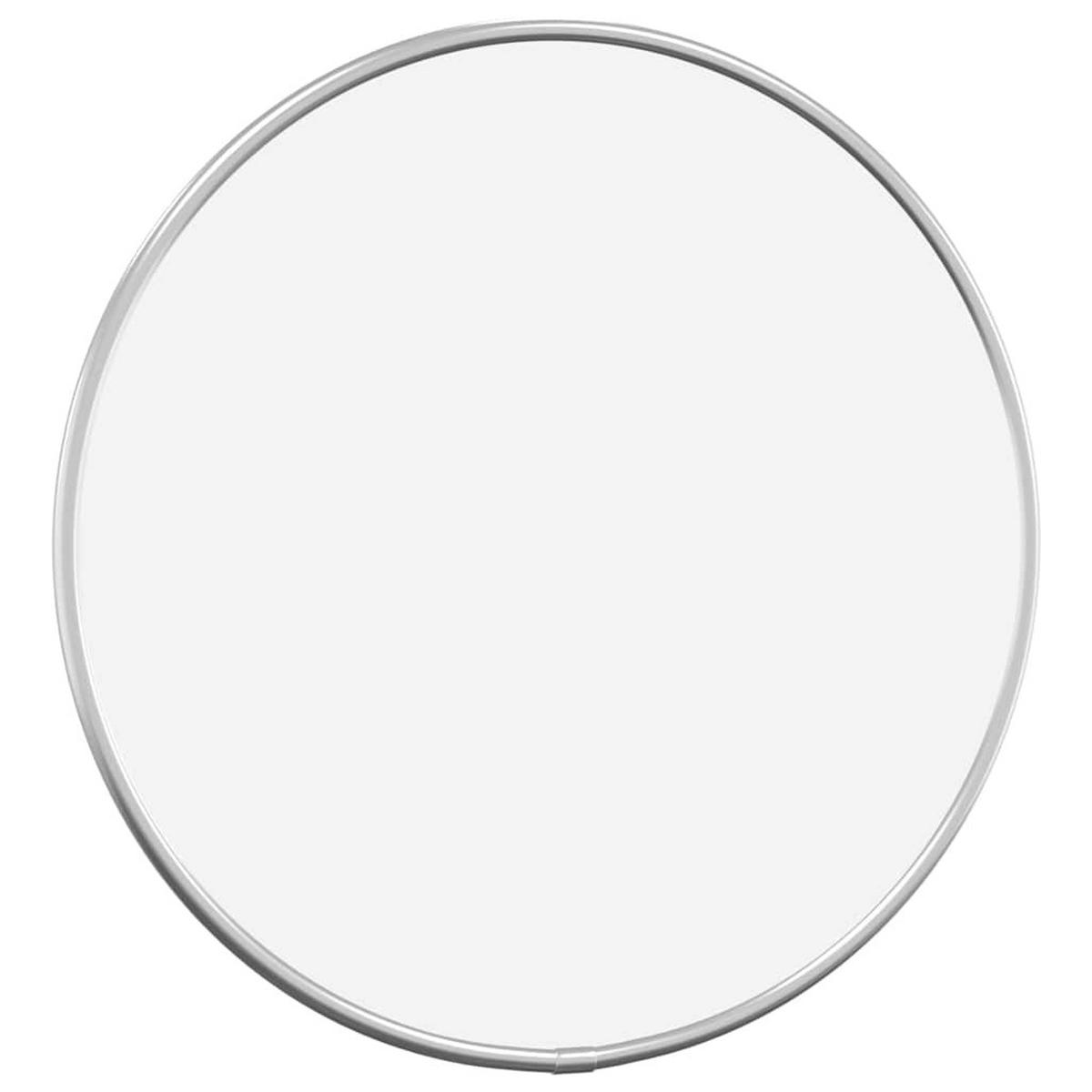 WANDSPIEGEL Silbern Ø 30 cm Rund - Silberfarben, Glas (30/30/1cm) - furnicato