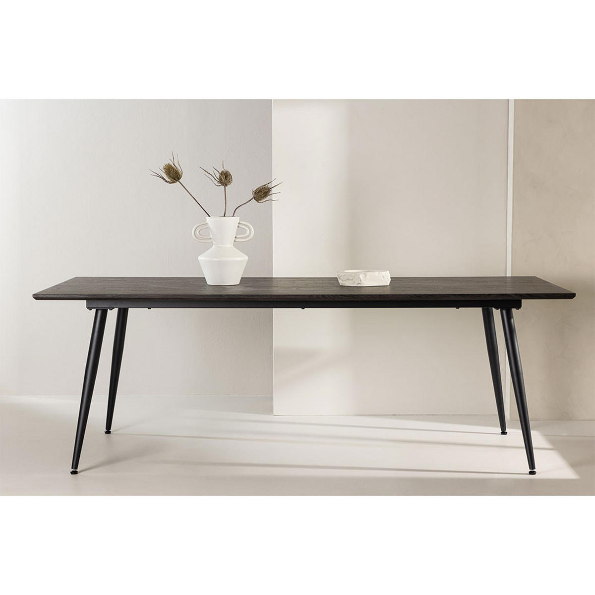 ESSTISCH, Keholmen, Braun, MDF, 100 x 220 x 75 cm - Braun, Holzwerkstoff/Metall (220/100/75cm) - ebuy24