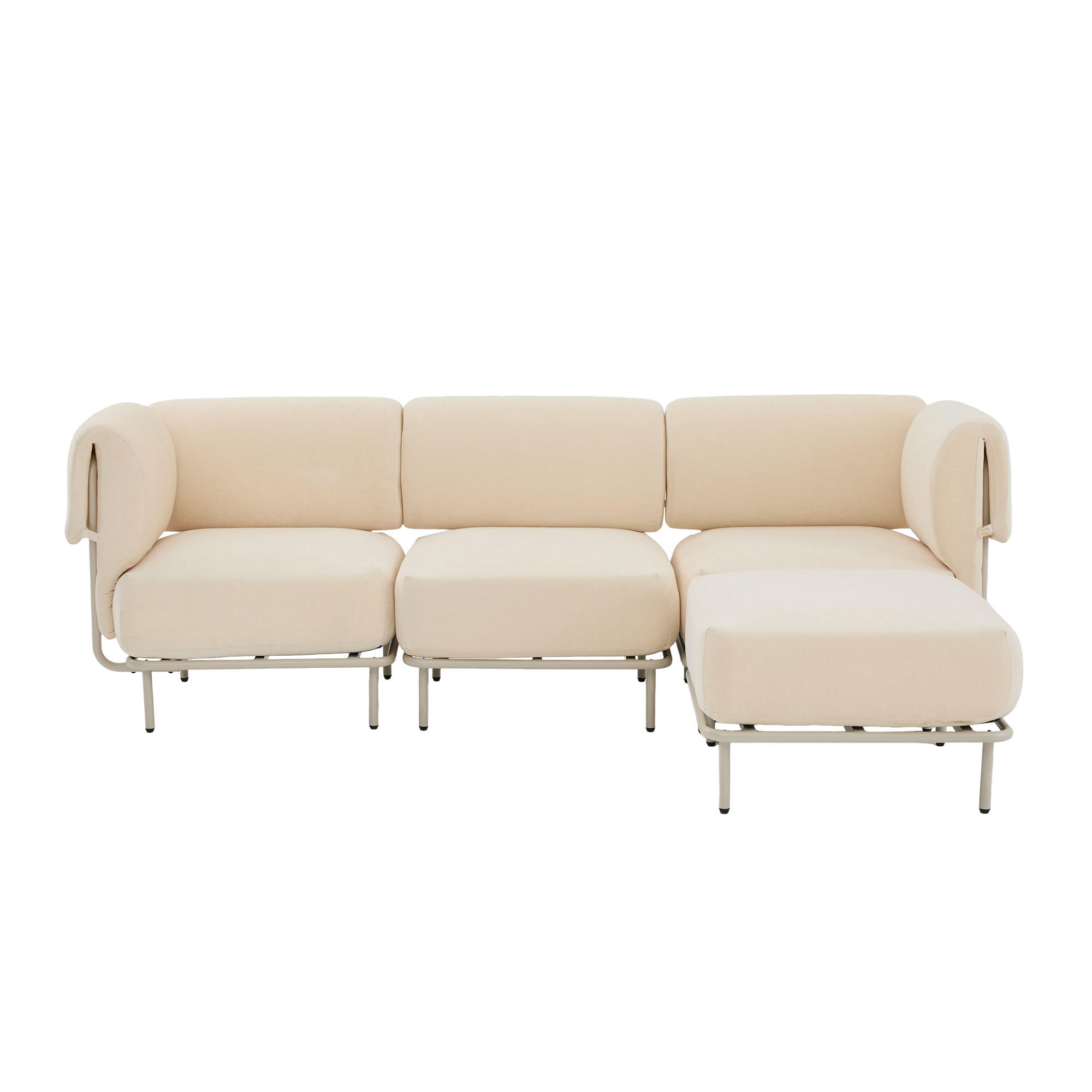 Oxeza Ecksofa Beige 251x155 cm