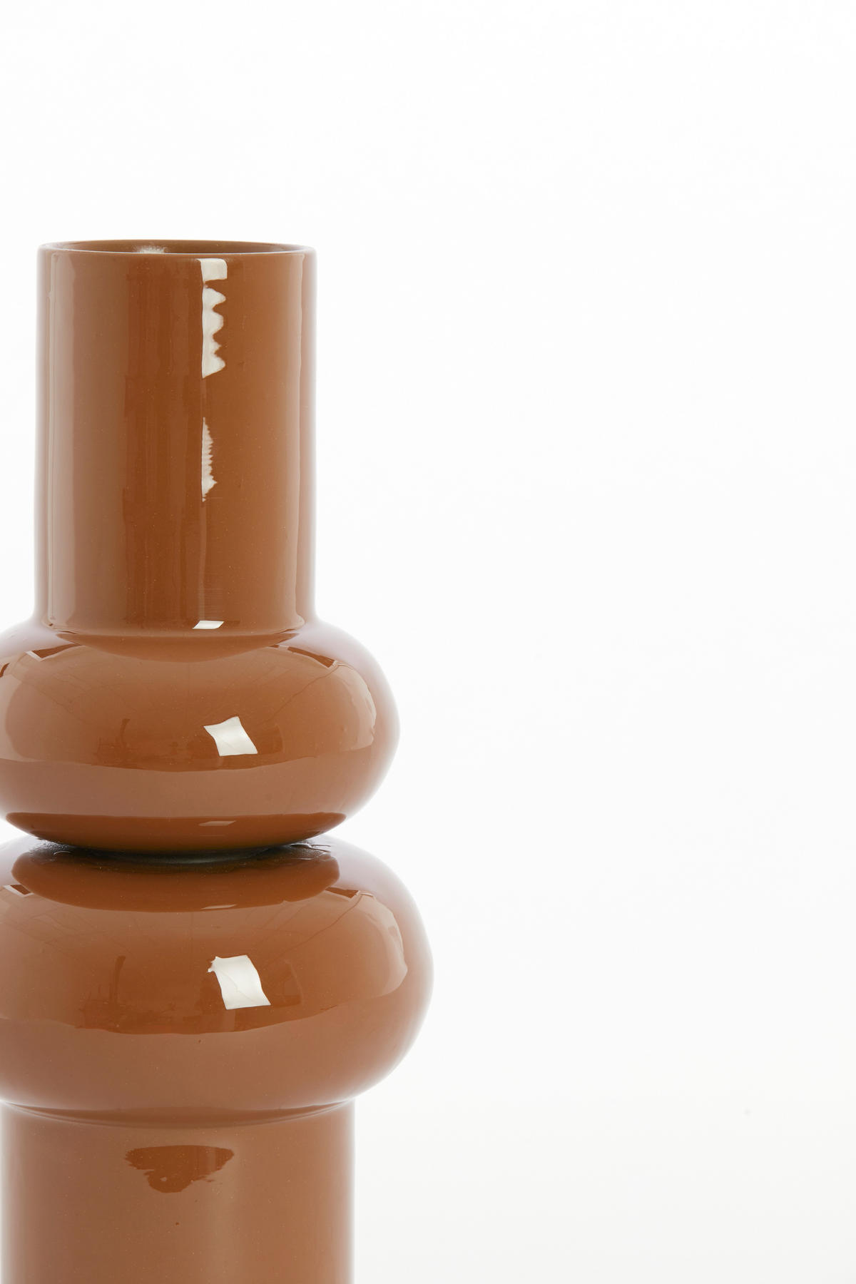 VAZE Irissa Braun 15/15/36 cm - Braun, Metall (36cm) - Light & Living