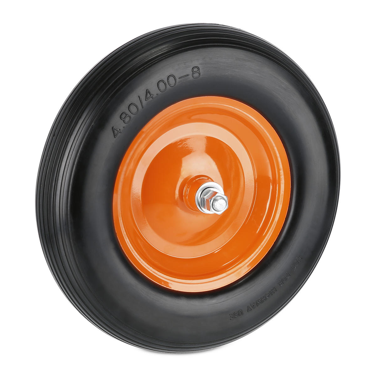 SCHUBKARRENRAD - Multicolor, Kunststoff/Metall (39/39/8.5cm) - Relaxdays