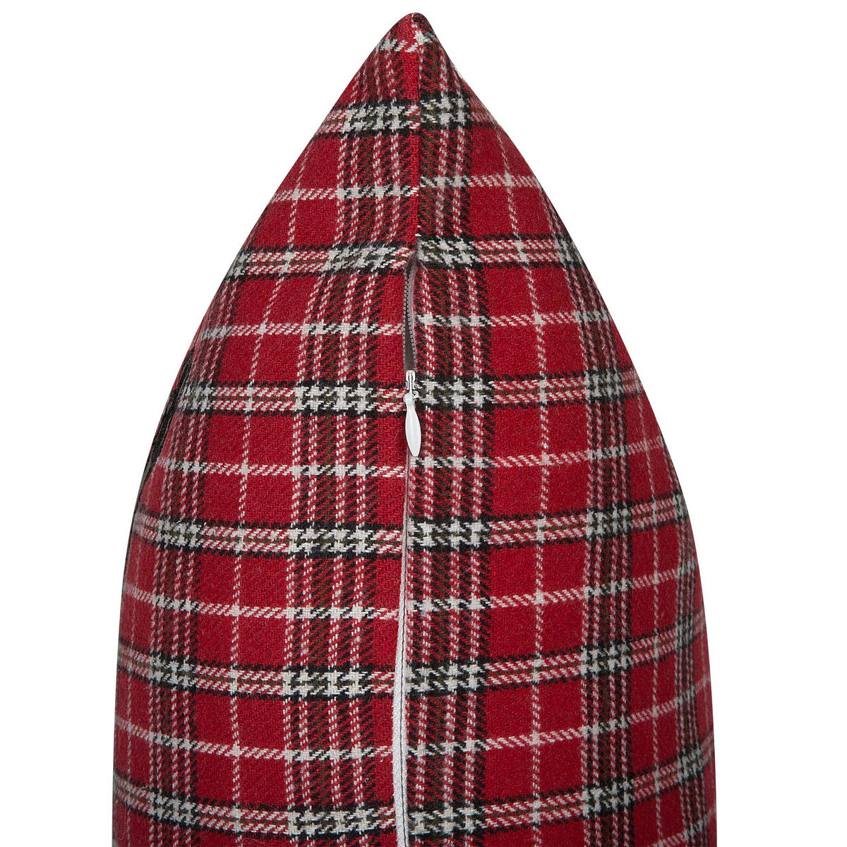 DEKOKISSEN 2er-Set Dunkelrot 45/45 cm Comet - Dunkelrot, Textil (45/45cm) - Beliani