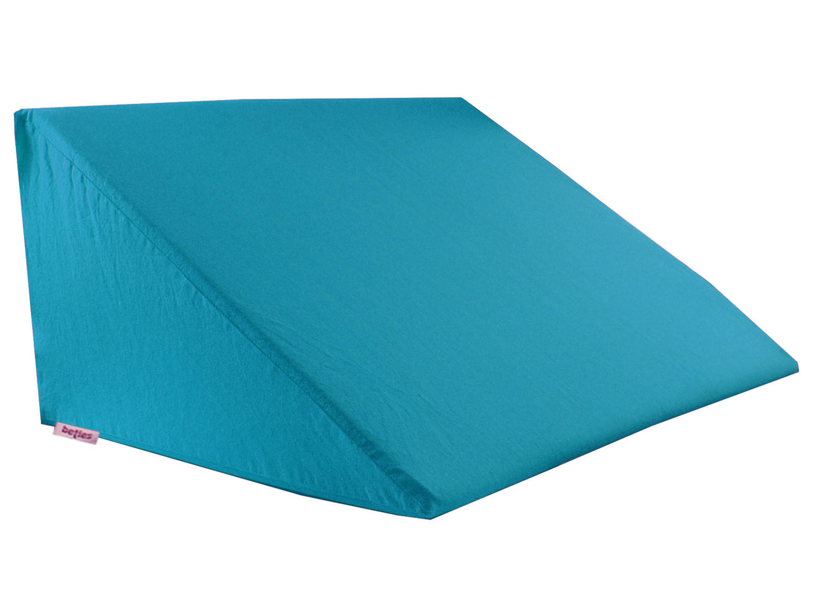 KEILKISSENBEZUG Basic 100% Baumwolle petrol 62/49/30 cm - Petrol, Textil (62/49cm) - beties Heimtextil