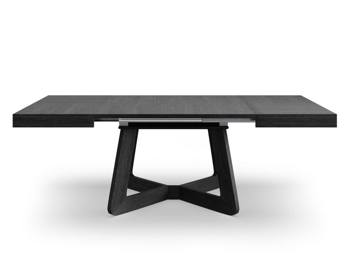 ESSTISCH PIAZZA Ausziehbar 130 - 230 / 130 x 76 cm - Schwarz, Holz (130/130/76cm) - MASSENO