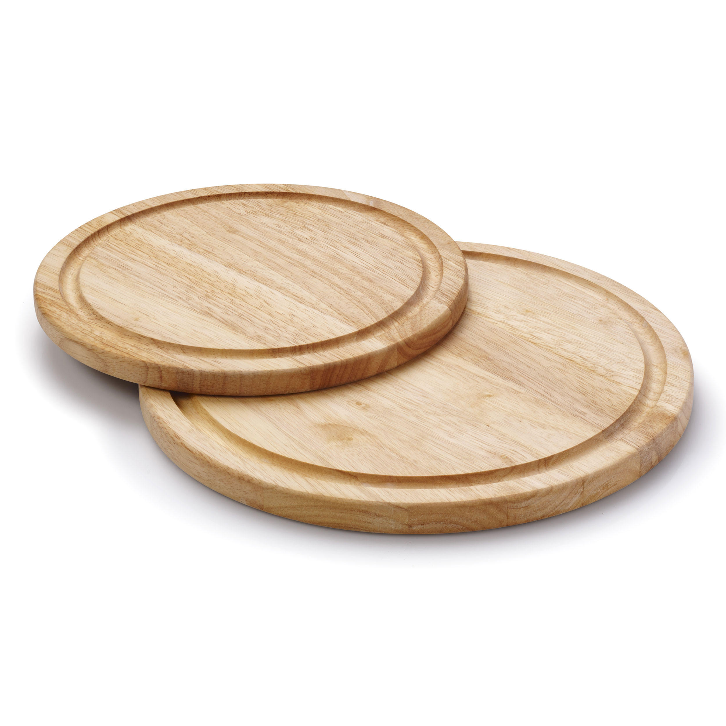 STEAKTELLER Rund, Gummibaumholz, Ø 30 cm - Braun, Holz (30/30/2cm) - Continenta