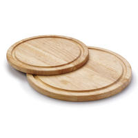 STEAKTELLER Rund, Gummibaumholz, Ø 30 cm - Braun, Holz (30/30/2cm) - Continenta