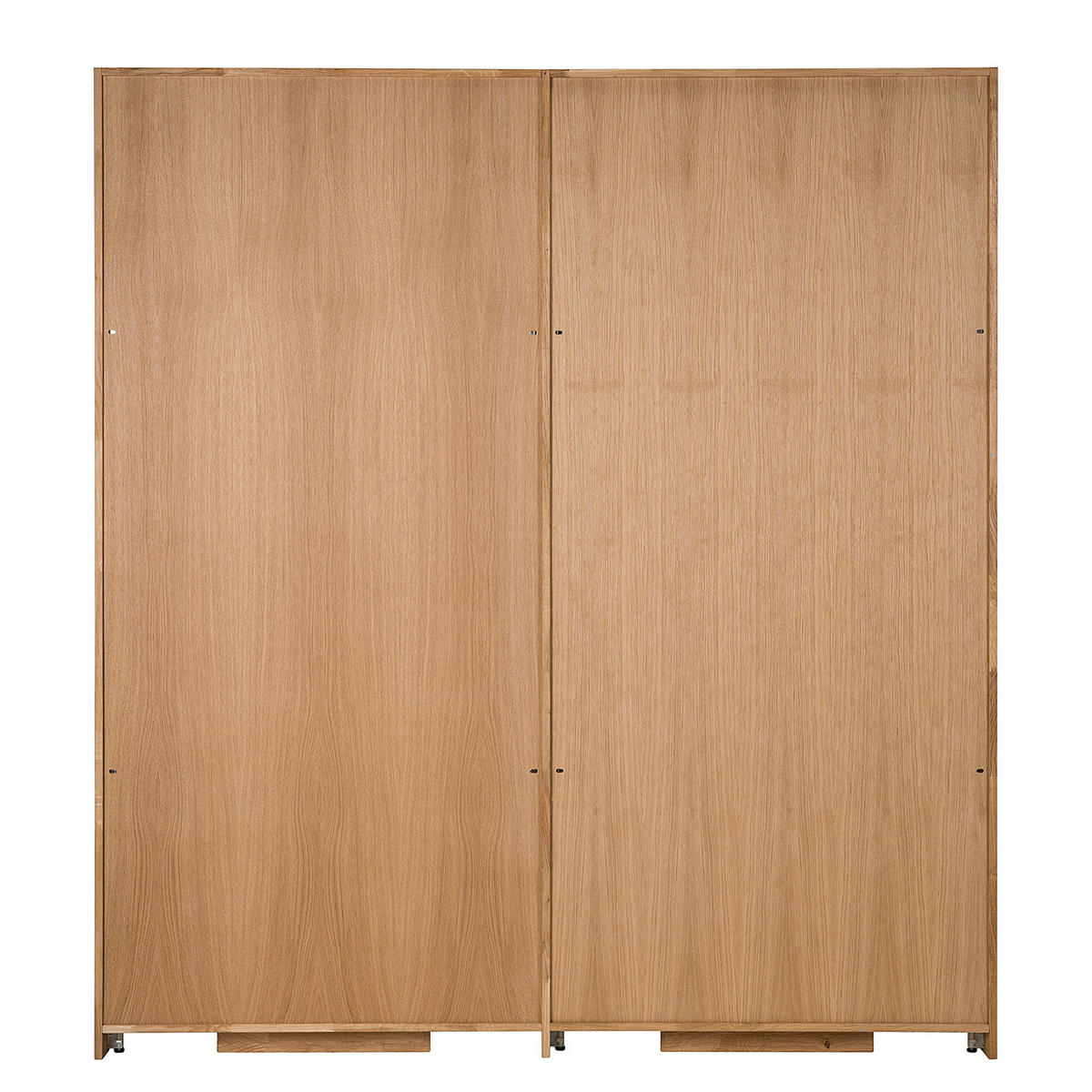 DREHTÜRENSCHRANK - Wildeiche massiv - Wildeiche, Holz (202/223/62cm) - home24