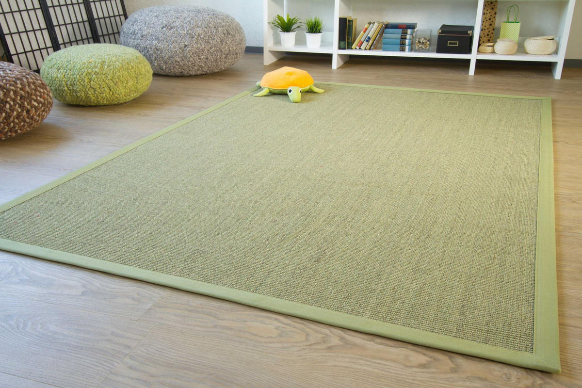 FLACHGEWEBETEPPICH 300/300 cm Brazil - Grün, Naturmaterialien (300/300cm) - Steffensmeier