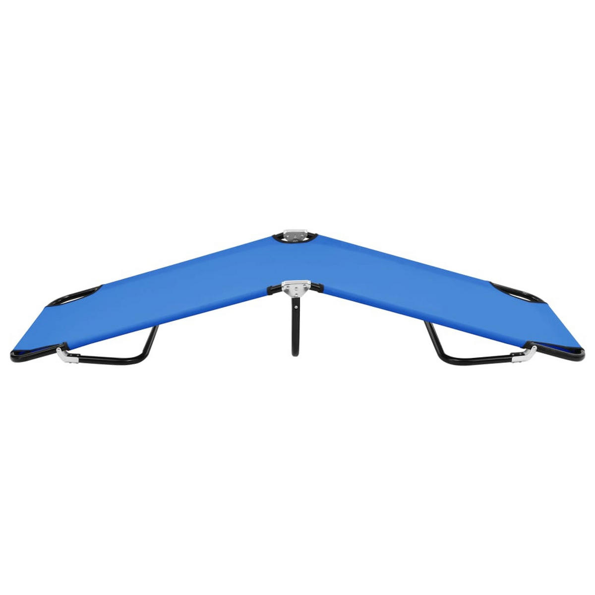 KLAPPLIEGE Blau Stahl - Blau, Metall (58/28/190cm) - furnicato