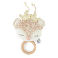 MUSIKSPIELUHR Reh - ab Geburt - Rosa, Textil (16/33cm) - Bieco Spielwaren