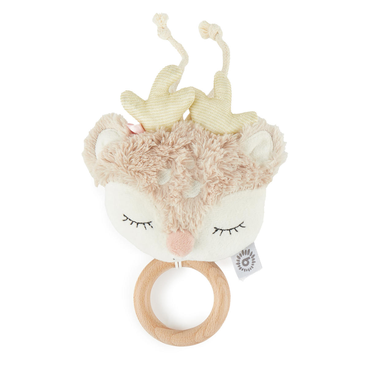 MUSIKSPIELUHR Reh - ab Geburt - Rosa, Textil (16/33cm) - Bieco Spielwaren