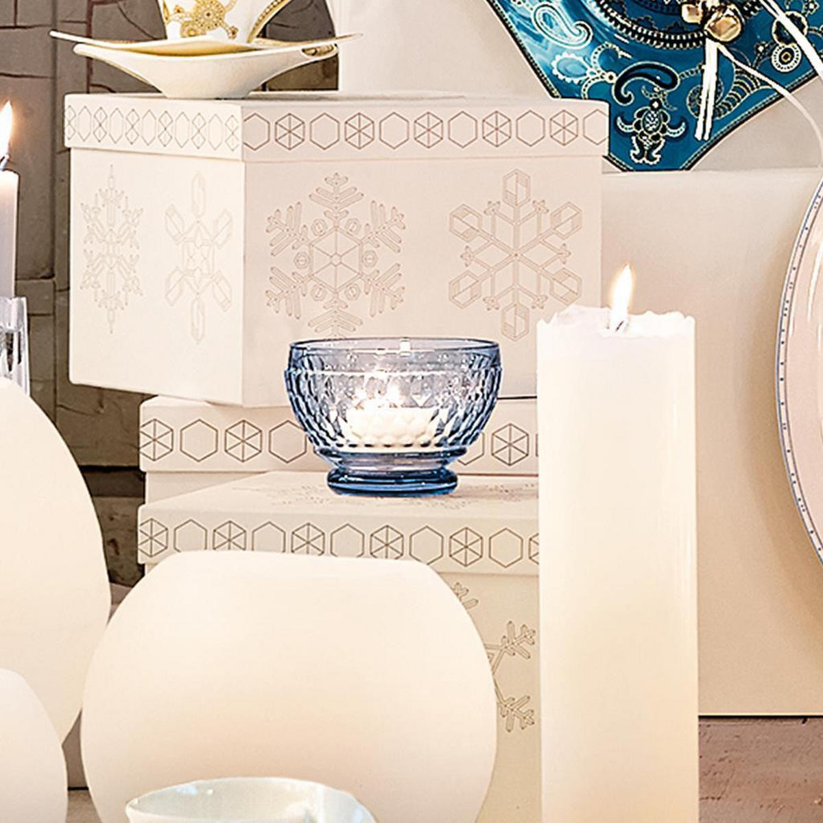 DESSERTSCHALEN Boston Coloured Blau ø 11,7 cm 4er Set - Blau, Glas (11.7cm) - Villeroy & Boch