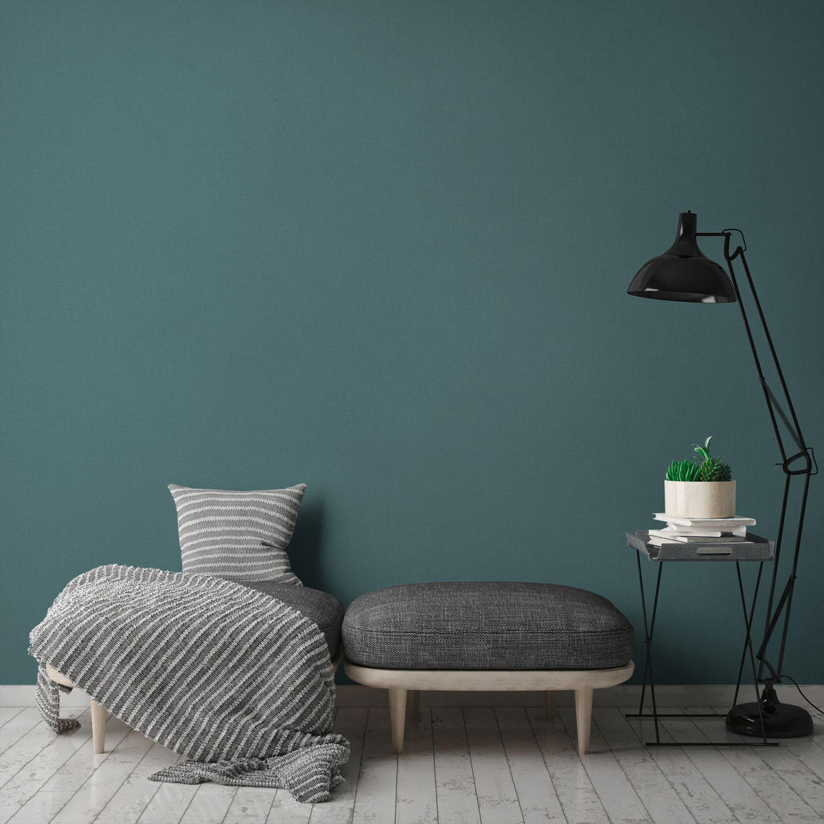 VLIESTAPETE Blau 53/1005 cm - Blau, Textil (53/1cm) - KUNSTLOFT