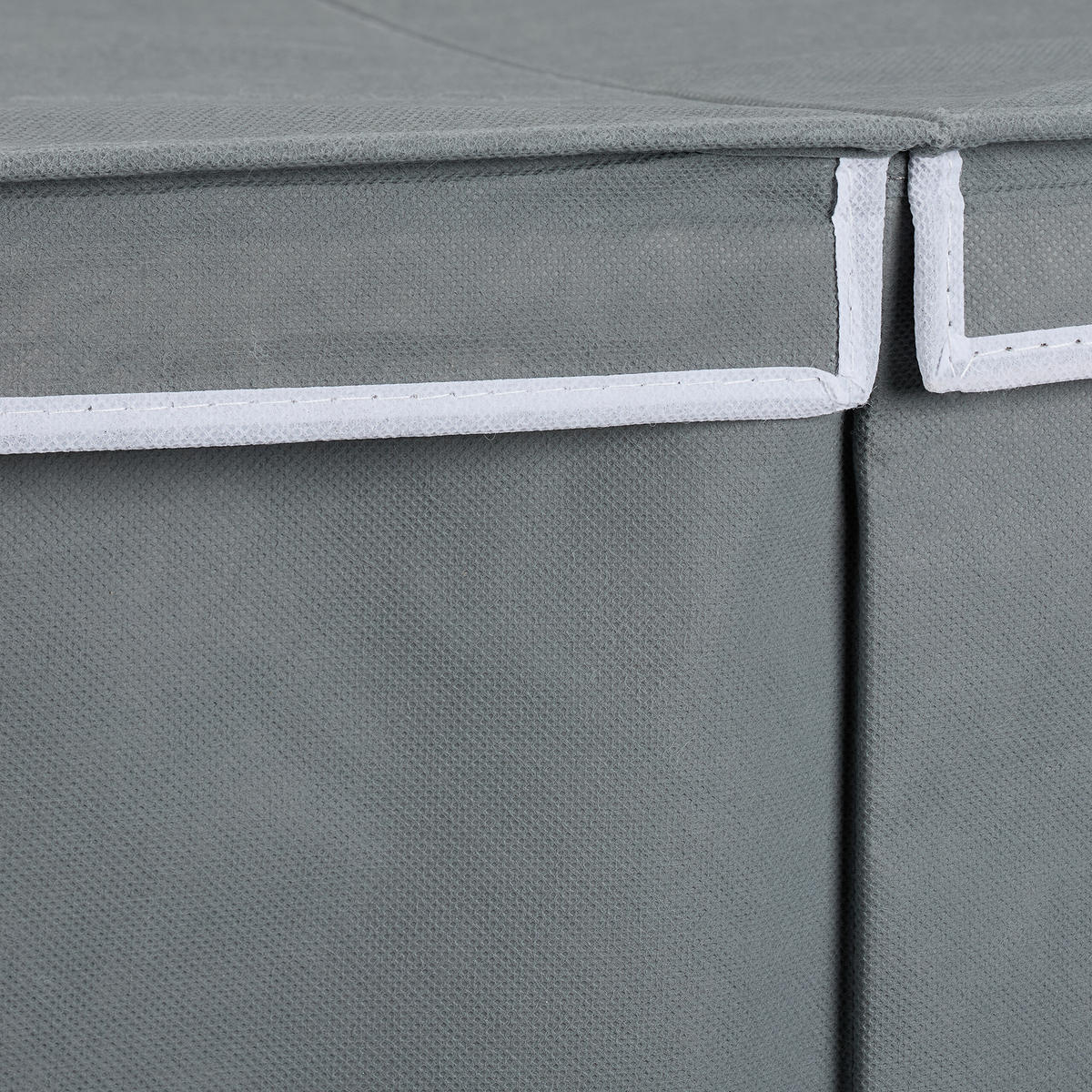 WÄSCHEKORB - Grau, Wellpappe/Textil (68/50/34cm) - Relaxdays