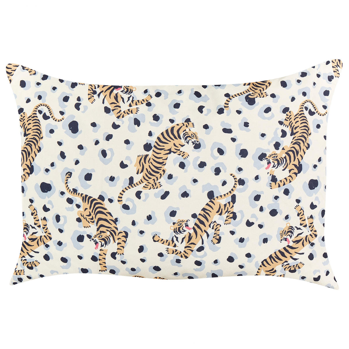 GARTENKISSEN 2er-Set Tigermotiv mehrfarbig 40/60 cm Arenzano - Multicolor, Textil (40/60cm) - Beliani