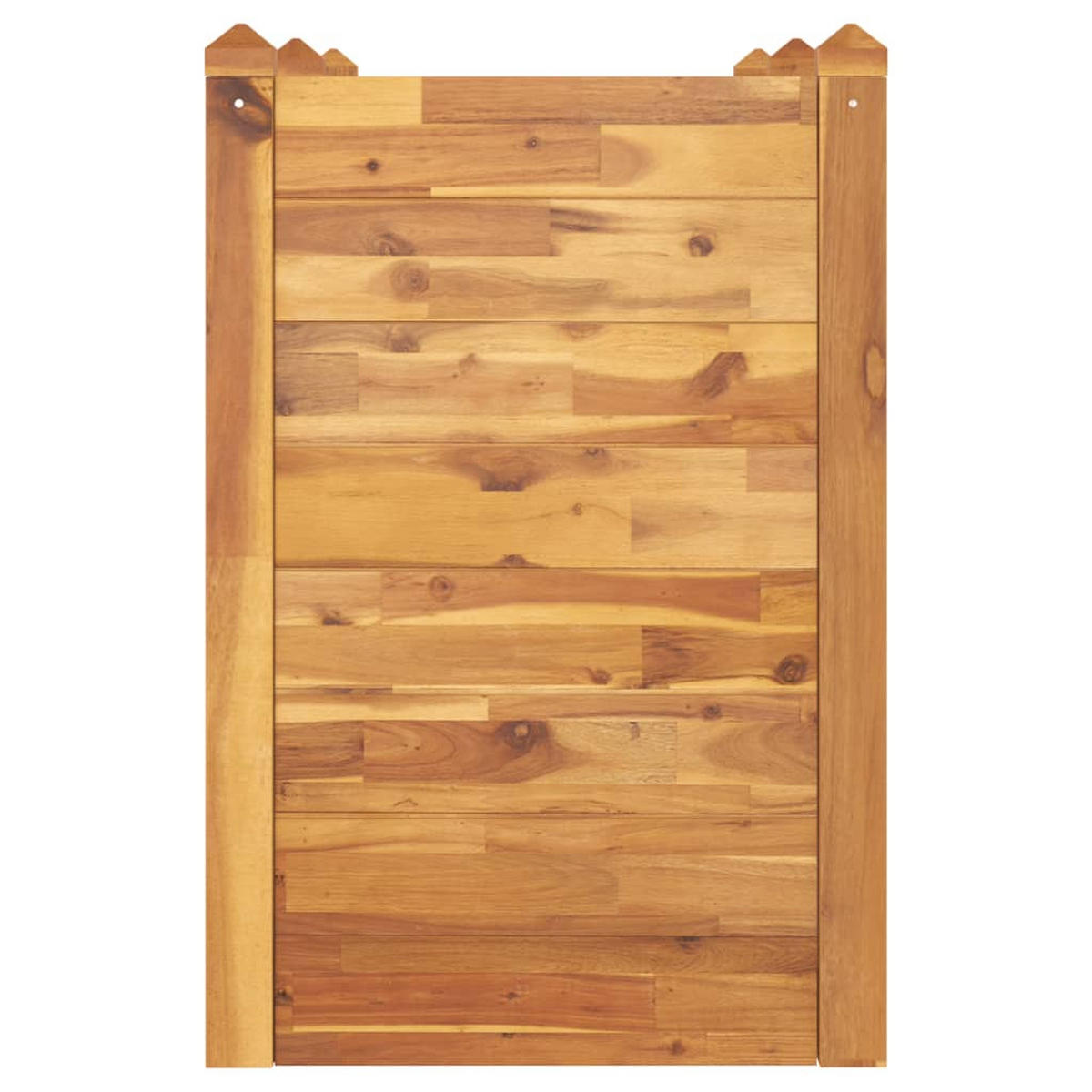 HOCHBEET aus Akazienholz LARRY | 160x60x84cm, unten offen - Braun, Holz (160/84/60cm) - DELUKE