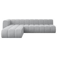 ECKSOFA modulares Sofa Darnel-L2 - 296x177x70 cm Grau - Grau, Holzwerkstoff/Textil (296/177cm) - ALTDECOR