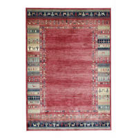 FLACHWEBETEPPICH Cherina 120x170 cm - Rot, Textil (120/170cm) - Gino Falcone