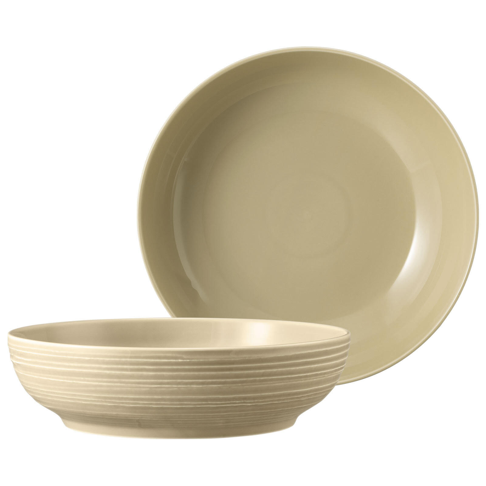 FOODBOWL Terra Sandbeige ø 25,5 cm 2er Set - Beige, Keramik (25.5cm) - Seltmann Weiden