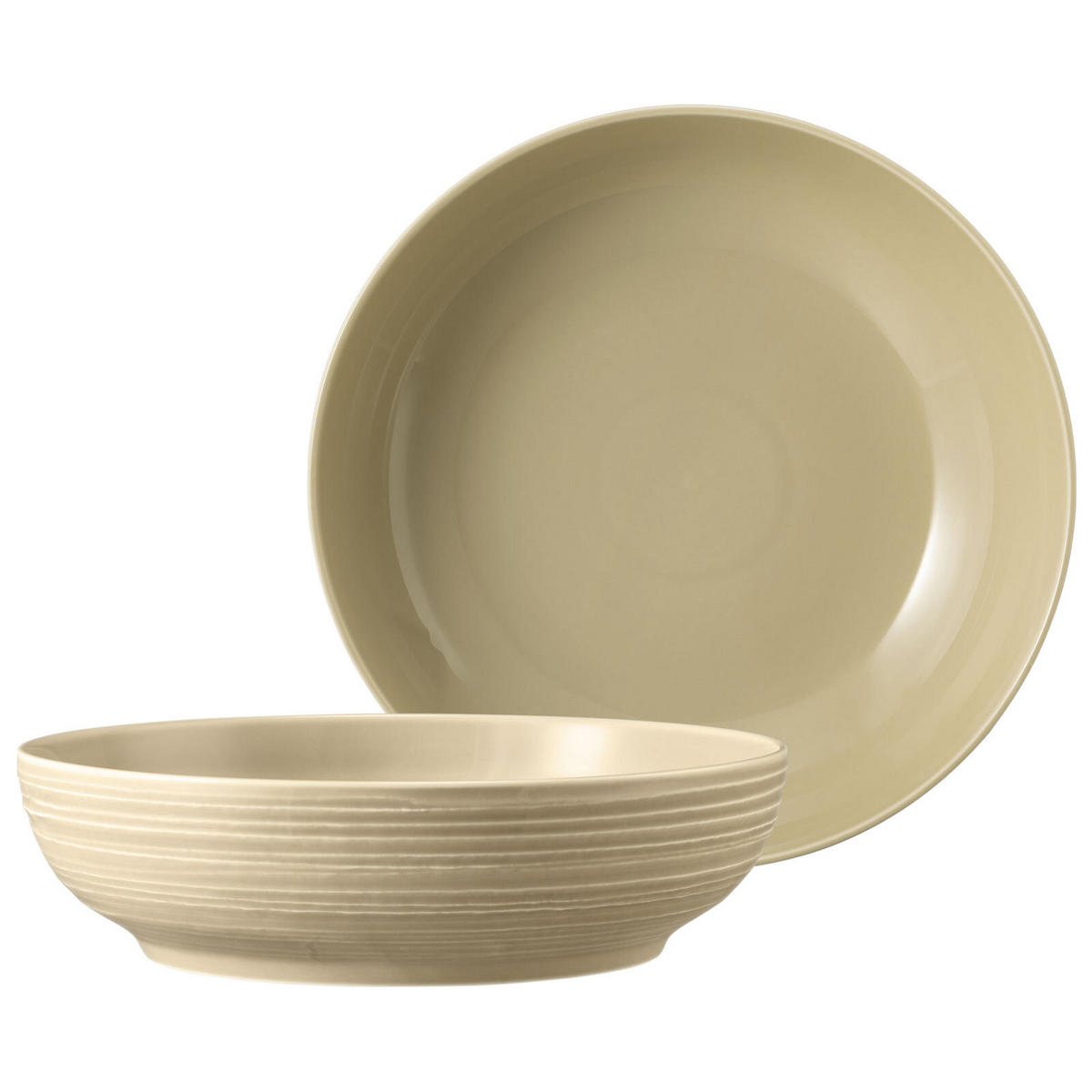 FOODBOWL Terra Sandbeige ø 25,5 cm 2er Set - Beige, Keramik (25.5cm) - Seltmann Weiden