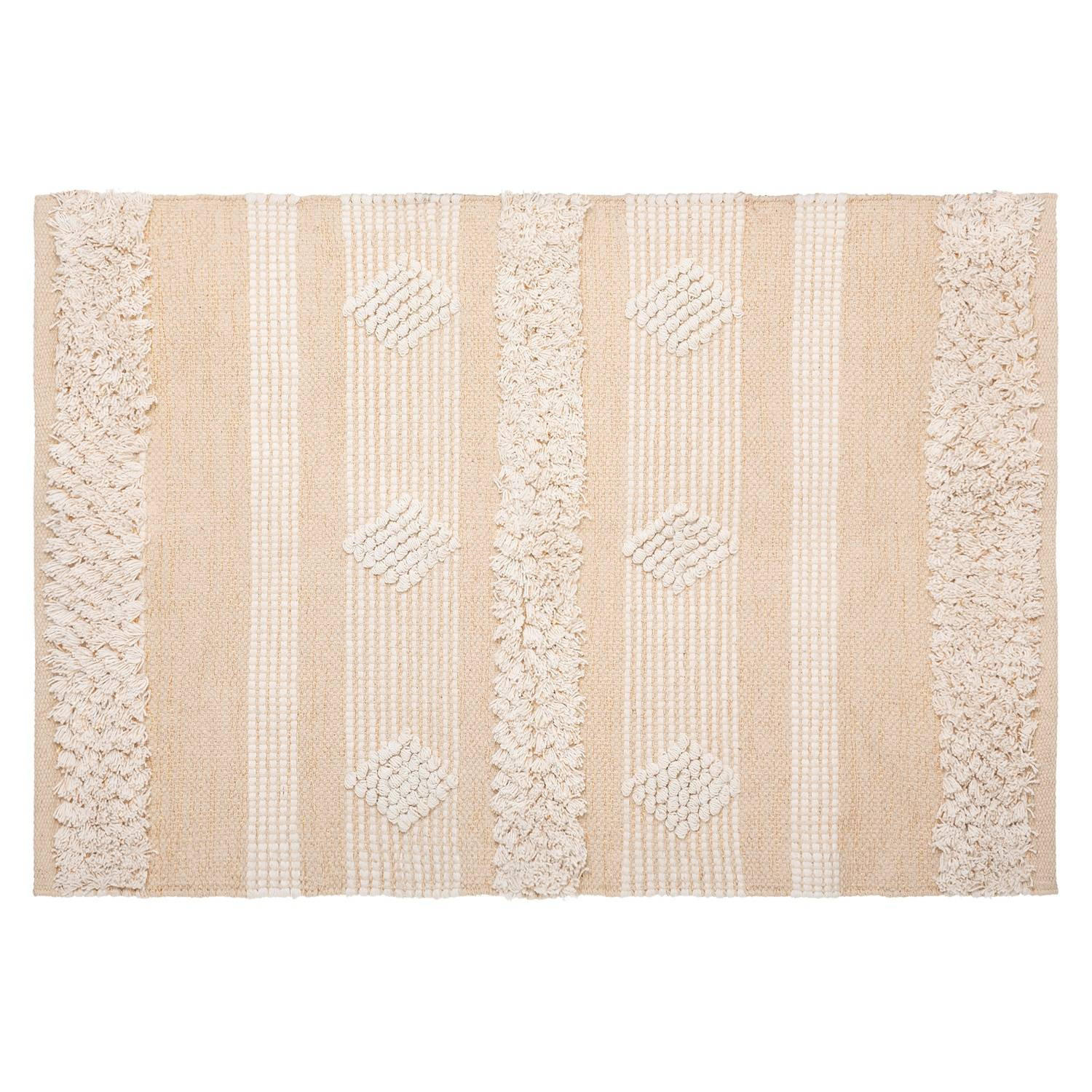 WEBTEPPICH 60/90 cm Cot Sand - Champagner, Naturmaterialen (60/90cm) - Atmosphera Createur d´interieur