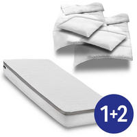 FEDERKERNMATRATZE Diamond 180x200 cm - Weiß, Textil (180/200cm) - Sleezzz