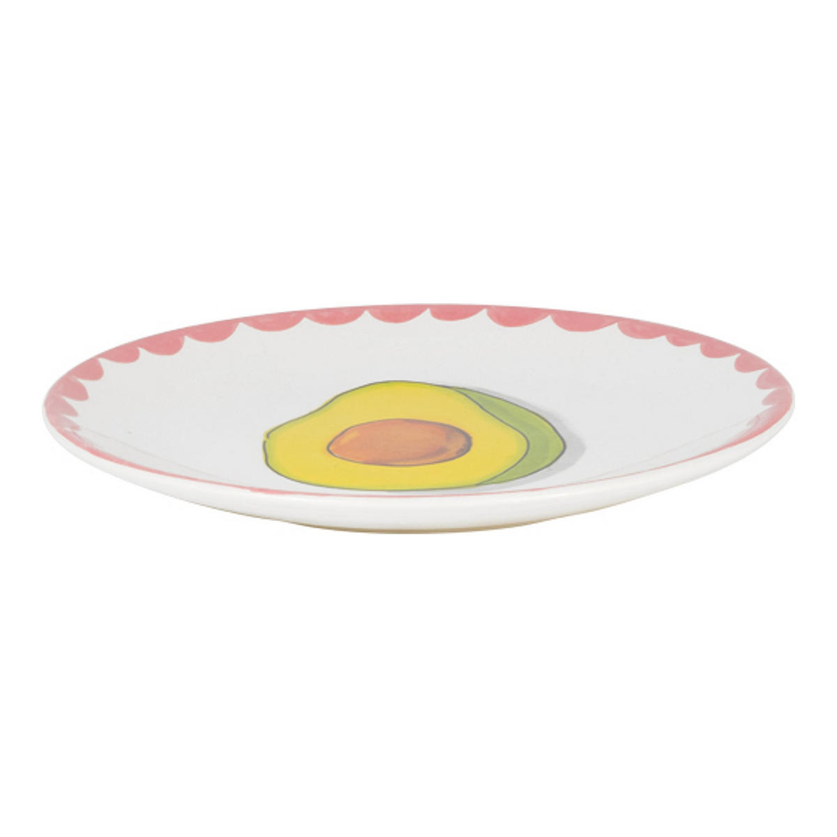 TELLER Avocado in Bunt - 18cm - Multicolor, Keramik (18/18/2cm) - Blond Amsterdam