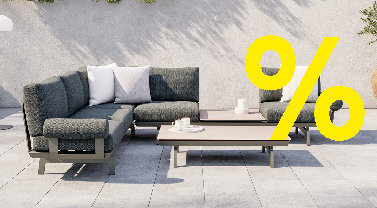 Gartenlounge grau