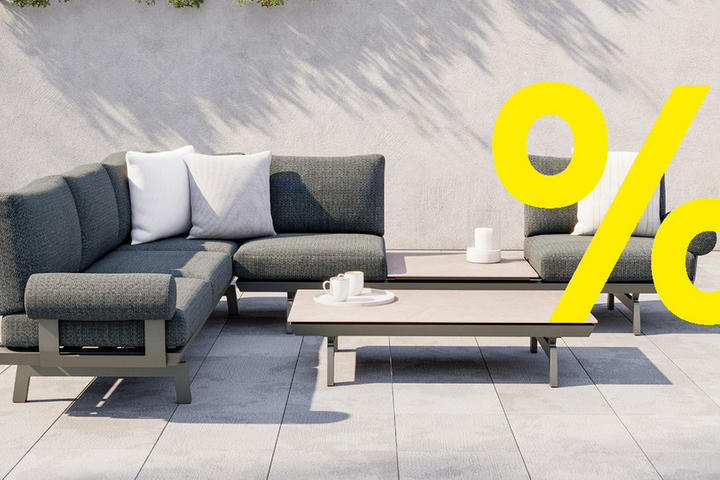 Gartenlounge grau