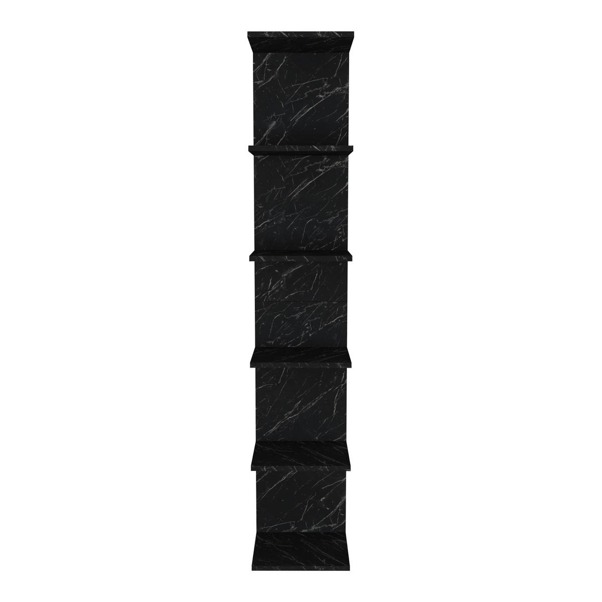 WANDREGAL Surahammar - Schwarz, Holzwerkstoff (34.5/180/30cm) - [en.casa]