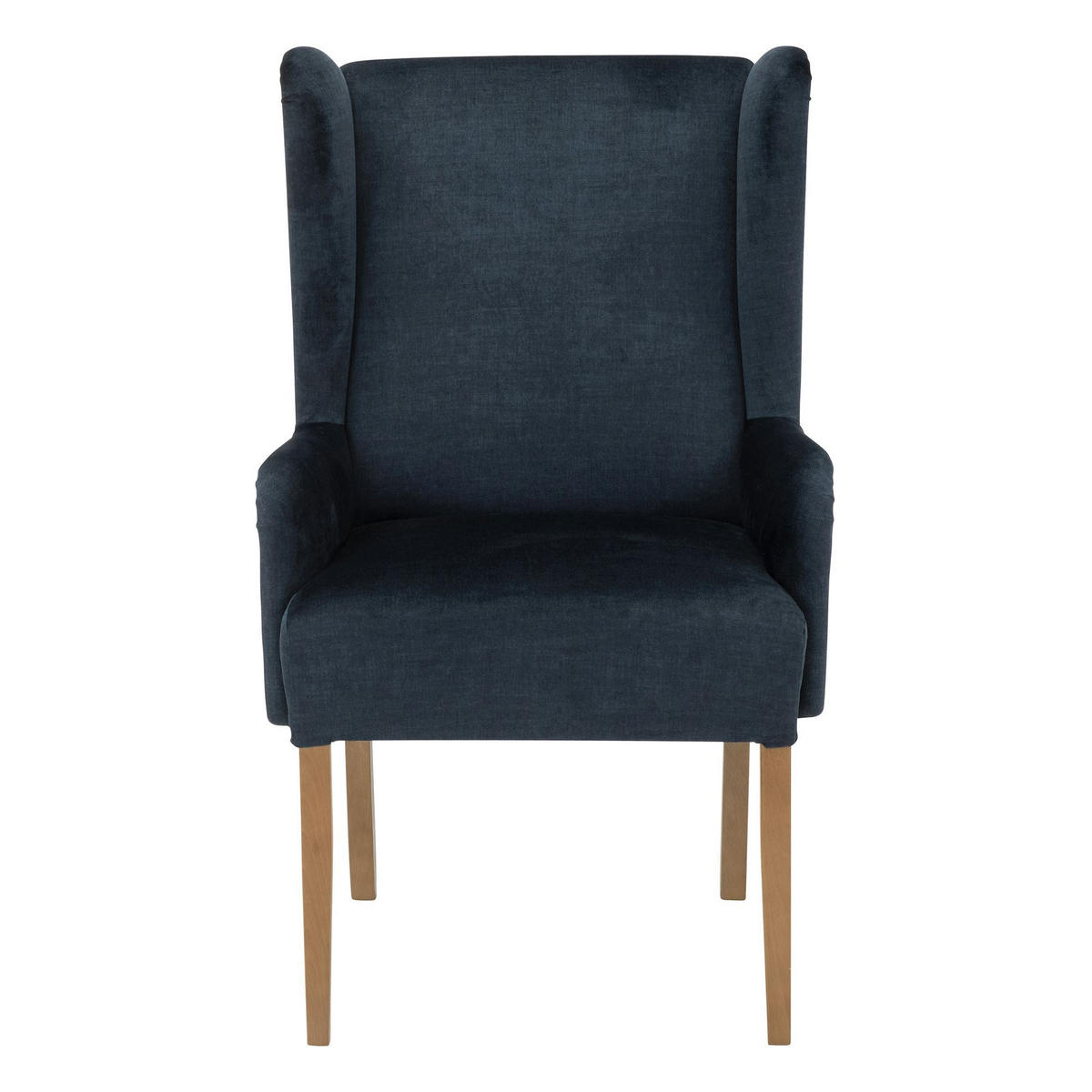 SESSEL Katrya Samtvelours dunkelblau - Dunkelblau, Kunststoff (62/107/68cm) - 58aufmkessel